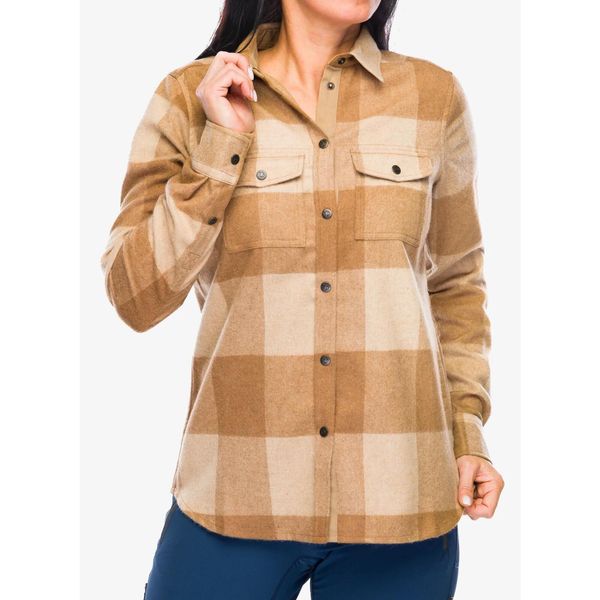 Koszula turystyczna damska Fjallraven Canada Shirt. Brązowe koszule damskie Fjällräven, bez wzorów, casualowe, bez kołnierzyka, bez ramiączek. Za 613.99 zł.