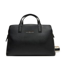 Torebka Tommy Hilfiger. Czarne torebki klasyczne damskie Tommy Hilfiger, bez wzorów, bez dodatków. Za 599.99 zł.