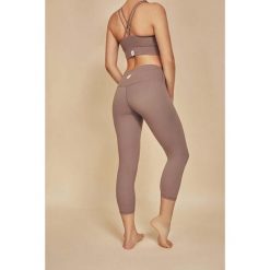 Legginsy do jogi Moonholi Yoggings 7/8. Brązowe bielizna termoaktywna damska MOONHOLI, xs, bez wzorów. Za 229.99 zł.
