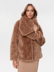 Guess Futro W3BL76 WEYQ0 Brązowy Regular Fit. Brązowe futra damskie Guess, xl. Za 1,139.00 zł.
