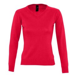 Bluza Damska Galaxy Z Dekoltem V. Czerwone bluzy bez kaptura damskie SOL'S, s. Za 142.99 zł.