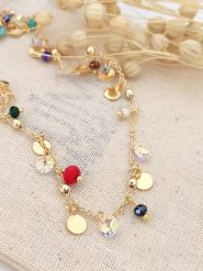 Atelier MIU Pozłacany naszyjnik z elementami ozdobnymi - dł. 36 cm rozmiar: onesize. Żółte naszyjniki damskie atelier MIU, pozłacane. Za 26.99 zł.