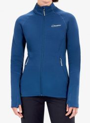 Bluza polarowa damska Berghaus Kinetic Powerstretch Jkt Af. Niebieskie bluzy z kapturem damskie Berghaus, l, z dzianiny. Za 615.99 zł.