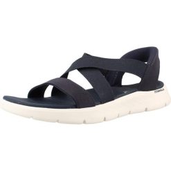 Sandały SKECHERS GO WALK FLEX SANDAL GLIMM Niebieski. Niebieskie sandały damskie Skechers, bez wzorów, z materiału, bez obcasa. Za 234.99 zł.