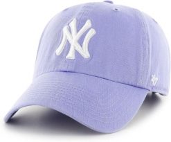 New York Clean Up Lifestyle Czapka baseballowa - Regulowana - Lawendowy. Fioletowe czapki męskie 47 Brand, bez wzorów, z bawełny. Za 146.66 zł.
