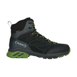 Buty turystyczne męskie AKU Reactive GTX. Szare buty trekkingowe męskie Aku, z materiału, bez zapięcia, trekkingowe. Za 718.99 zł.