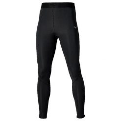 Legginsy Mizuno Core Impluse. Czarne spodnie sportowe męskie Mizuno, z materiału. Za 159.99 zł.