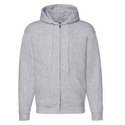 Bluza Męska Premium Z Pełnym Zamkiem Błyskawicznym. Brązowe bluzy bez kaptura męskie Fruit of the Loom, m. Za 157.99 zł.