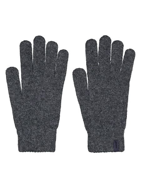 Barts Rękawiczki "Banxs" w kolorze antracytowym rozmiar: M/L. Czarne rękawiczki męskie Barts, bez wzorów, prążkowane. Za 82.44 zł.