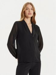 Rinascimento Bluzka CFC0121170003 Czarny Regular Fit. Czarne bluzki damskie RINASCIMENTO, l, bez wzorów, z syntetyku, bez ramiączek. Za 269.99 zł.