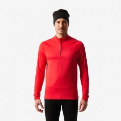 Koszulka termoaktywna narciarska męska Wedze BL 500 1/2 zip. Bielizna termoaktywna męska WED'ZE, m, bez wzorów, z elastanu. Za 79.99 zł.