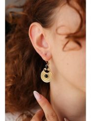 Pierres delicates Pozłacane kolczyki z kwarcem dymnym rozmiar: onesize. Żółte kolczyki damskie Pierres delicates, z kwarcem, pozłacane, z zapięciem typu bigiel. Za 104.64 zł.