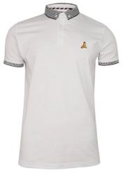 Biała Bawełniana Koszulka POLO -Brave Soul- Męska, Krótki Rękaw, z Kołnierzykiem, Sportowa. Białe koszulki polo męskie Brave Soul, na lato, m, bez wzorów, z bawełny, bez ramiączek. Za 79.00 zł.