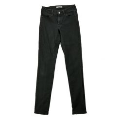Levi Strauss damskie spodnie jeansowe 711 Skinny. Czarne spodnie materiałowe damskie Levi's, bez wzorów, z denimu, eleganckie. Za 127.76 zł.