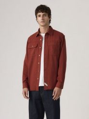 Levi's Koszula - Comfort fit - w kolorze bordowym rozmiar: XXL. Czerwone koszule męskie Levi's, s, bez wzorów, z bawełny, bez kołnierzyka, bez ramiączek. Za 179.95 zł.