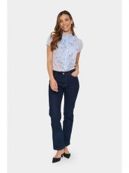 SAINT TROPEZ Bluzka w kolorze błękitnym rozmiar: L. Niebieskie bluzki damskie Saint Tropez, l, bez wzorów, bez kołnierzyka, bez ramiączek. Za 124.95 zł.