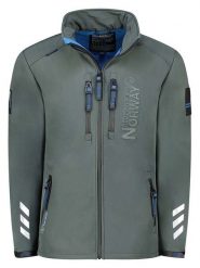 Geographical Norway Kurtka softshellowa "Richywood" w kolorze szarym rozmiar: M. Szare kurtki outdoor męskie Geographical Norway, m, bez wzorów, bez kaptura. Za 294.97 zł.