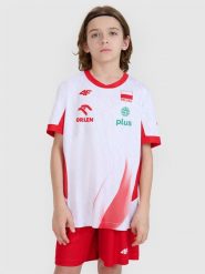 4F Koszulka meczowa replika domowa dziecięca 4F x Polska Siatkówka - biała 158/164 (12-14 lat). Białe koszulki dziewczęce 4f, bez wzorów, z dzianiny, bez ramiączek. Za 179.99 zł.
