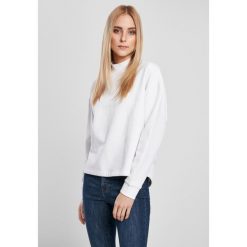 Bluza damska Urban Classics oversized high neck crew (grandes tailles). Białe bluzy bez kaptura damskie Urban Classics. Za 206.00 zł.