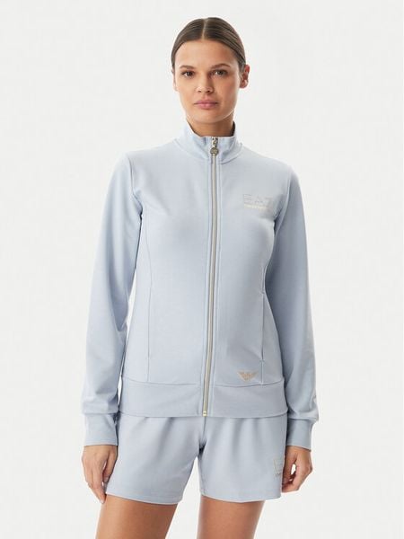 EA7 Emporio Armani Bluza 8NTM43 TJ9RZ U9309 Niebieski Regular Fit. Niebieskie bluzy bez kaptura damskie EA7 Emporio Armani, m, z syntetyku. Za 466.99 zł.