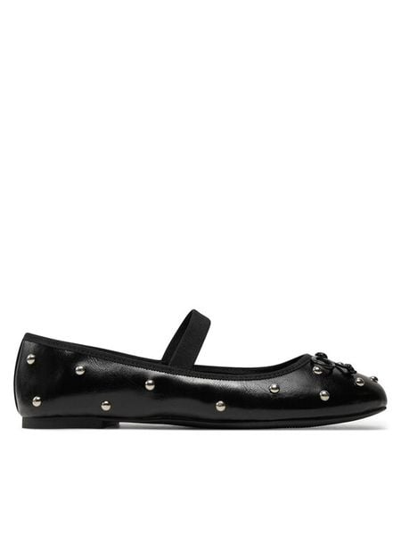 Aldo Baleriny Byanca 13873094 Czarny. Czarne baleriny damskie Aldo, bez wzorów, ze skóry, bez obcasa. Za 209.99 zł.