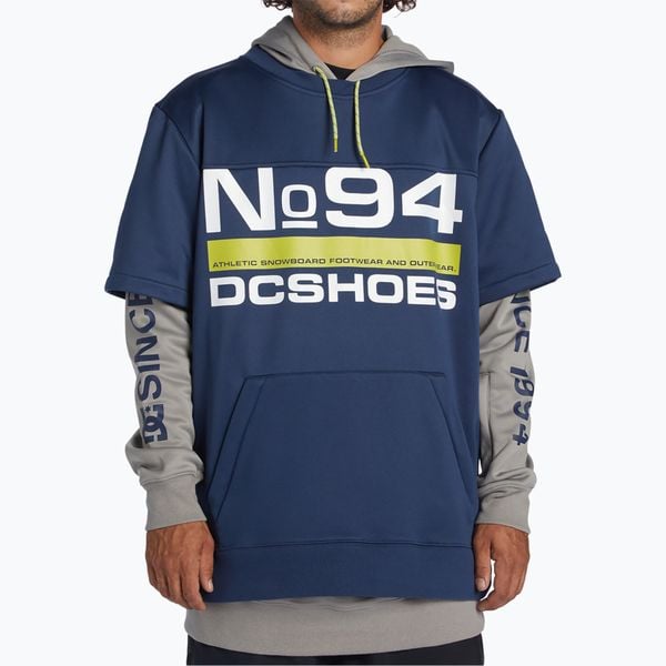 Bluza snowboardowa męska DC Dryden. Niebieskie bluzy bez kaptura męskie DC Shoes, m. Za 389.99 zł.