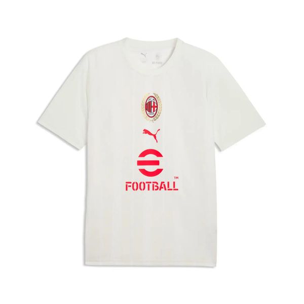 Koszulka przedmeczowa AC Milan 2026/27. Szare t-shirty sportowe męskie Puma, s, z materiału, bez ramiączek, do piłki nożnej. Za 283.50 zł.
