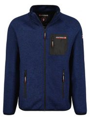 ANAPURNA Kurtka polarowa "Titlana" w kolorze granatowym rozmiar: M. Niebieskie kurtki męskie ANAPURNA, m, bez wzorów, z polaru, bez kaptura. Za 109.00 zł.