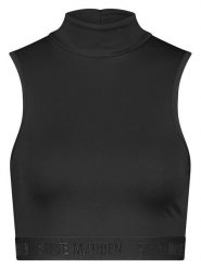 Steve Madden Top "Miley" w kolorze czarnym rozmiar: XS. Czarne topy damskie Steve Madden, xs, bez wzorów, bez kołnierzyka. Za 113.45 zł.