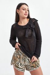 Sweter damski TWINSET ACTITUDE. Swetry klasyczne damskie Twinset Milano, xs, bez kołnierzyka. W wyprzedaży za 497.07 zł.