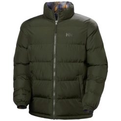 Kurtka puchowa Helly Hansen YU 23. Zielone kurtki męskie Helly Hansen, m, bez wzorów, z puchu, bez kaptura. Za 855.00 zł.