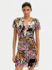 Desigual Sukienka letnia MONSIEUR CHRISTIAN LACROIX Cadiz 24SWVK52 Kolorowy Regular Fit. Sukienki damskie Desigual, na lato, m, bez wzorów, z syntetyku, bez kołnierzyka, bez ramiączek. Za 239.99 zł.