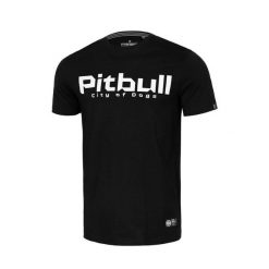 Koszulka bawełniana sportowy t-shirt dla dorosłych City Of Dogs 24. Czarne t-shirty męskie PITBULL, l, bez wzorów, z bawełny, bez kołnierzyka. Za 119.00 zł.
