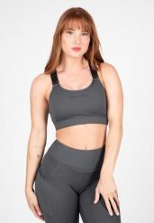 Monroe Biustonosz sportowy - Szary. Szare biustonosze sportowe damskie GORILLA WEAR, bez wzorów, z elastanu. Za 231.00 zł.