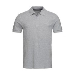 Męska Koszulka Polo Lux Heather. Szare koszulki polo męskie Stedman, m, bez wzorów, bez ramiączek. Za 88.99 zł.