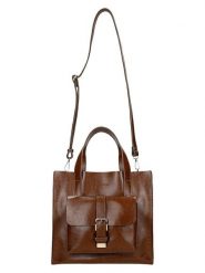 Wojas Skórzana torebka w kolorze jasnobrązowym - 30 x 27 x 11 cm rozmiar: onesize. Brązowe torebki klasyczne damskie Wojas, bez wzorów, z materiału, bez dodatków. Za 373.35 zł.
