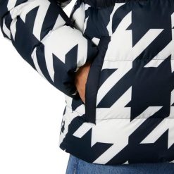 Kurtka puchowa Helly Hansen Oslo Graphic. Niebieskie kurtki męskie Helly Hansen, m, bez wzorów, z puchu, bez kaptura. W wyprzedaży za 1,089.50 zł.