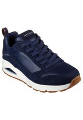 Buty do chodzenia męskie Skechers Uno Stacre. Niebieskie buty sportowe na co dzień męskie Skechers, na wiosnę, z gumy, bez zapięcia, trekkingowe. Za 299.00 zł.