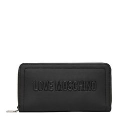 Portfel LOVE MOSCHINO. Czarne portfele damskie Love Moschino, bez wzorów. Za 459.99 zł.