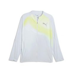 Kurtka z dresu Puma Lightspeed. Szare kurtki treningowe męskie Puma, bez wzorów, z dresówki, do biegania. Za 617.00 zł.