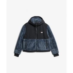Damska kurtka hybrydowa Superdry Super Soft. Brązowe kurtki damskie Superdry., s, z aplikacjami, bez kaptura. Za 431.50 zł.