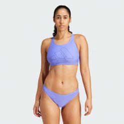Góra Bikini Big Bars. Niebieskie bikini damskie Adidas, bez wzorów. Za 119.00 zł.