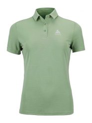 Odlo Koszulka polo "Cardada" w kolorze zielonym rozmiar: XS. Zielone bluzki damskie Odlo, xs, bez wzorów, bez kołnierzyka, bez ramiączek. Za 131.74 zł.