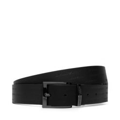 Pasek Emporio Armani. Czarne paski męskie Emporio Armani, bez wzorów. Za 534.99 zł.