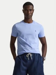 Polo Ralph Lauren T-Shirt 710671438020 Niebieski Slim Fit. Niebieskie koszulki polo męskie Polo Ralph Lauren, m, bez wzorów, z bawełny, bez ramiączek. Za 379.99 zł.