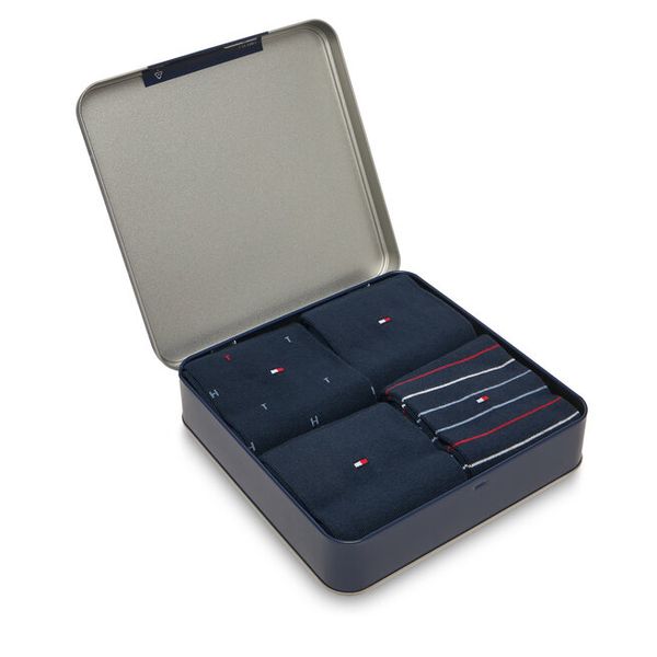 Skarpety długie Tommy Hilfiger. Niebieskie skarpetki męskie Tommy Hilfiger, bez wzorów. Za 109.99 zł.