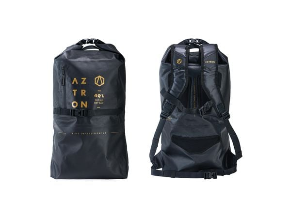 Wodoszczelny Plecak Aztron Dry Bag 40l. Czarne plecaki damskie Aztron, bez wzorów, z materiału. Za 199.99 zł.