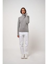 AUTHENTIC CASHMERE Kaszmirowy golf "Bise" w kolorze szarym rozmiar: XXL. Szare golfy damskie AUTHENTIC CASHMERE, xxl, bez wzorów, z kaszmiru, bez ramiączek. Za 272.31 zł.