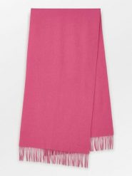 Becksöndergaard Wełniany szal w kolorze różowym - 220 x 50 cm rozmiar: onesize. Różowe szaliki i kominy damskie Becksöndergaard, bez wzorów, z materiału. Za 173.99 zł.