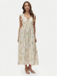 Vero Moda Sukienka letnia Josie 10324125 Beżowy Regular Fit. Brązowe sukienki damskie Vero Moda, na lato, m, bez wzorów, z wiskozy, bez kołnierzyka, bez ramiączek. Za 199.99 zł.